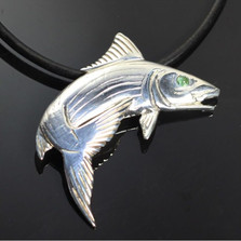 Bonefish Sterling Silver Pendant Necklace | Anisa Stewart Jewelry | ASJs1011