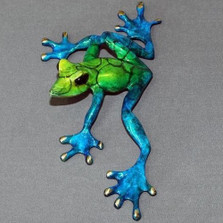 Frog Bronze Sculpture "Slider" | Barry Stein | BBSSLI1-BG