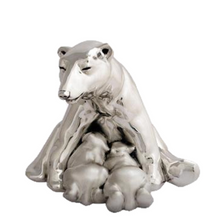 Polar Bears Silver Plated Sculpture | 7003 | D'Argenta