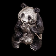 Panda Bear Silver Plated Sculpture | 7503 | D'Argenta