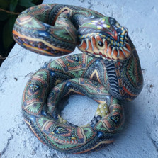 Rattlesnake Mama Figurine | FimoCreations | FCFRSM