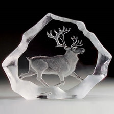 Reindeer LTD ED Crystal Sculpture | 33126 | Mats Jonasson Maleras -2