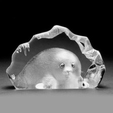 Baby Fox Crystal Sculpture | 88132 | Mats Jonasson Maleras