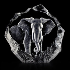 Elephant Crystal Sculpture | 33664 | Mats Jonasson Maleras