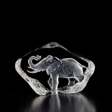 Mini Elephant Crystal Sculpture | 88144 | Mats Jonasson Maleras