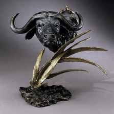 Cape Buffalo Bronze Sculpture | Mark Hopkins | mhs012035