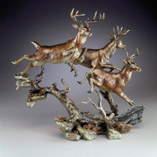 Bronze Deer Sculpture "Elusive" | Mark Hopkins | mhs015018