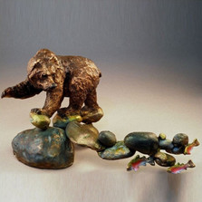 Bear Bronze Sculpture "Famished" | Mark Hopkins | MHS24011