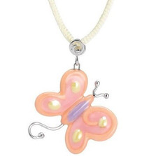 Butterfly Necklace Pink | Franz Porcelain Jewelry | FJ00255 -2