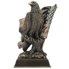 Eagle Sculpture with Stars N Stripes | Unicorn Studios | USIWU76584A4