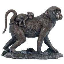 Baboon and Baby Sculpture | Unicorn Studios | wu74613v4