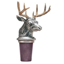 Whitetail Deer Bottle Stopper | Heritage Pewter | HPIBS8540