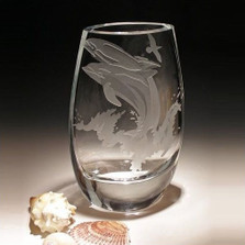 Dolphin Kyoto Crystal Vase | Evergreen Crystal | ECDOLKYOTO