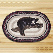 Baby Bear Oval Patch Braided Rug | Capitol Earth Rugs | CEROP-344