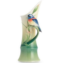 FRANZ フランツ ピース＆ハーモニー バンブー フラワーベース 花瓶 小鳥 Bamboo Porcelain Vase | Peace and Harmony | Franz