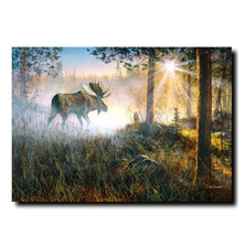 Moose Print "Walk in the Mist" | Jim Hansel | JHwalkinmist