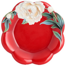 Venice Peony Porcelain Cake Plate | FZ02734 | Franz Porcelain Collection -2