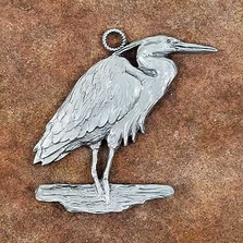 Heron Pewter Ornament | Andy Schumann | SCHMC122136