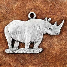 Rhino Pewter Ornament | Andy Schumann | SCHMC122148