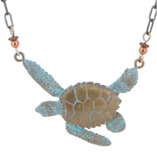 Sea Turtle Bronze Necklace | Cavin Richie Jewelry | DMOKB90-2BN -2