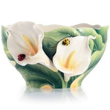 Happy Reunion Calla Lily Porcelain Salad Bowl | FZ03007 | Franz Porcelain Collection -2