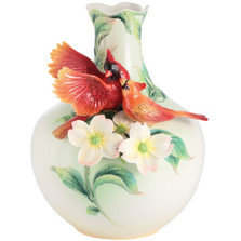 Companion Cardinal Porcelain Vase | FZ03014 | Franz Porcelain Collection