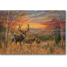 Mule Deer Wood Wall Art "Dream Maker" | Wood Graphixs | WGIDMMD2416