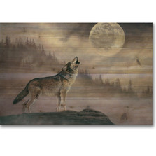 Wolf Wood Wall Art "Kindred Spirit" | Wood Graphixs | WGIKINS2416