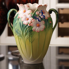 Butterfly Cosmos of Color Vase | FZ03127 | Franz Porcelain Collection