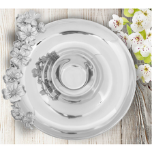 Butterfly and Dogwood Chips and Dip Tray | Arthur Court Designs | 104150