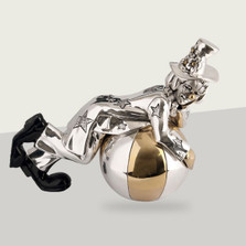 Clown on a Ball Sculpture | Silver Plated | 2517 | D'Argenta