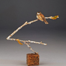 Chickadee Bronze Sculpture "High Perch" | Mark Hopkins | 72041