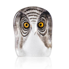 Owl Painted Crystal Sculpture | 34104 | Mats Jonasson Maleras
