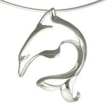 Dolphin Pendant Necklace | Big Blue Jewelry | Roland St. John | DOLSS-18
