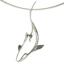 Reef Shark Pendant Necklace | Big Blue Jewelry | Roland St. John | SKSS-18