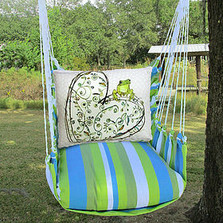 Frog and Heart Hammock Chair Swing "Beach Boulevard" | Magnolia Casual | BBRR605-SP -2