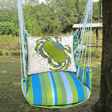 Crab Beach Hammock Chair Swing "Beach Boulevard" | Magnolia Casual | BBRR618-SP -2