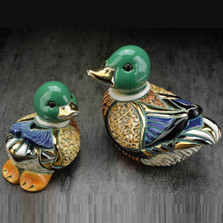 Mallard Duck and Baby Ceramic Figurine Set | De Rosa | Rinconada | F200-F400