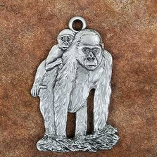 baby orangutan ornament