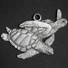 Sea Turtle Pewter Ornament | Andy Schumann | MC122157