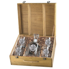 Sand Dollar Decanter Boxed Set | Heritage Pewter | HPICPTB3300