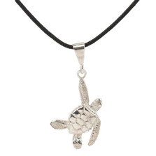 Sea Turtle Silver Pendant Necklace  | Cavin Richie Jewelry | KSN23LPEND
