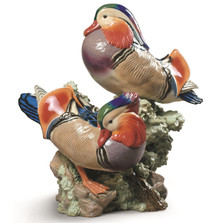 Mandarin Ducks Porcelain Figurine | Lladro | 1001979