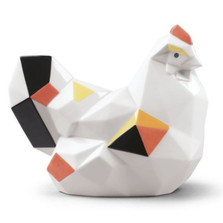 Origami Hen Porcelain Figurine | Lladro | LLA01009267 