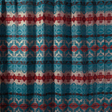 Turquoise Chamarro Shower Curtain | Carstens | JB2085