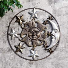 Sun Moon and Stars Wall Plaque | 34561