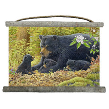  Bear and Cubs Canvas Wall Hanging "Crying Out Loud" | Wood Graphixs | WCCOL2518
