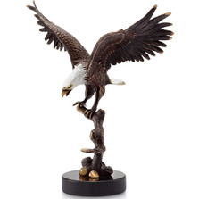 Eagle on Branch Sculpture | 31619 | SPI Home