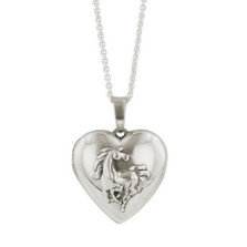 Horse Heart Locket Necklace | SP238 | Kabana