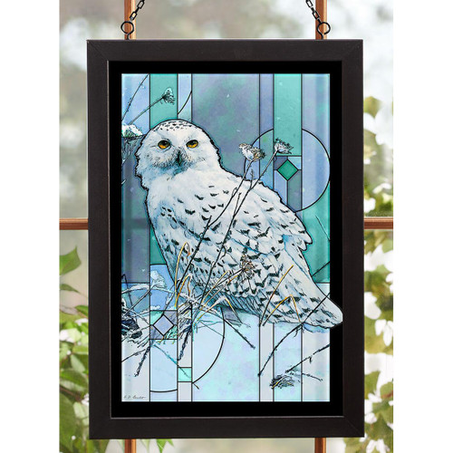 Snowy Owl Stained Glass Art On The North Wind Wild Wings